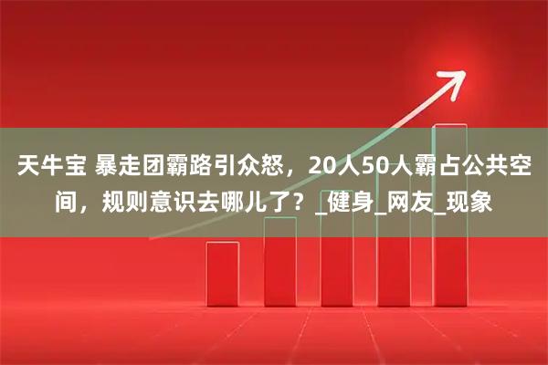 天牛宝 暴走团霸路引众怒，20人50人霸占公共空间，规则意识去哪儿了？_健身_网友_现象