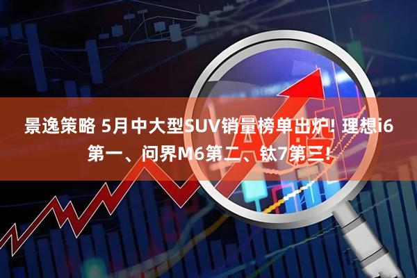 景逸策略 5月中大型SUV销量榜单出炉! 理想i6第一、问界M6第二、钛7第三!